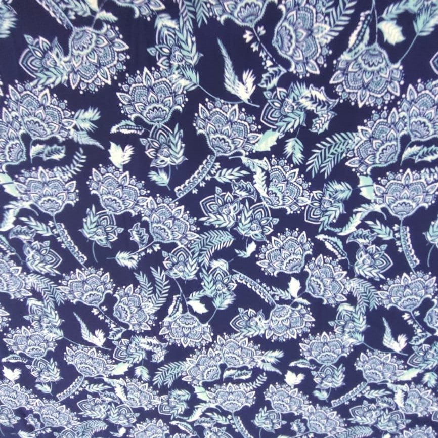 Ethnic Seamless Print On Royal Georgette RGPS06