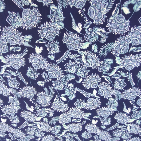 Ethnic Seamless Print On Royal Georgette RGPS06