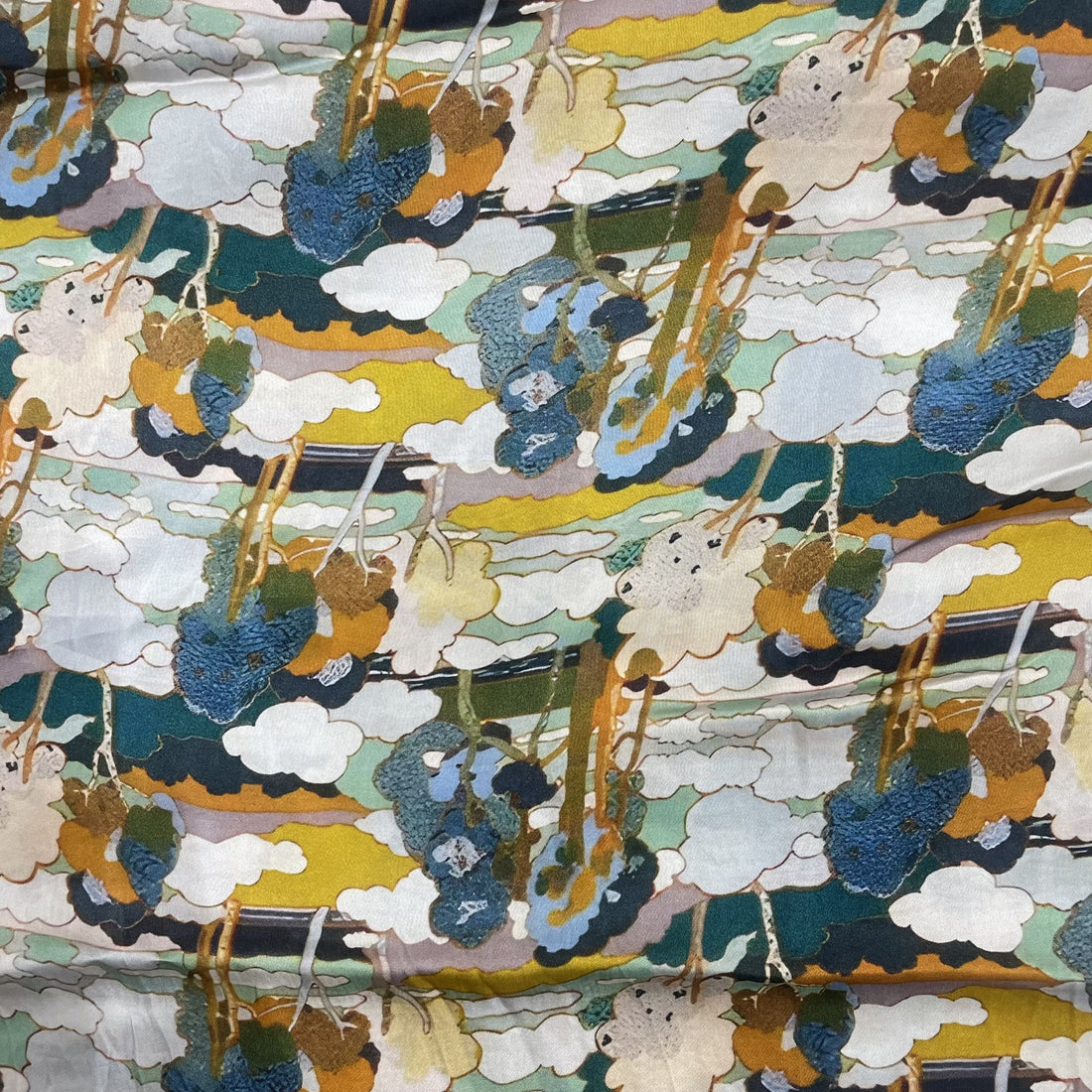 Vegan Silk Satin Print VSSP031