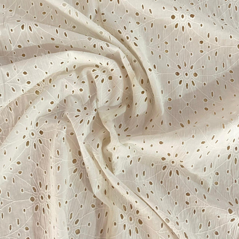 Cotton Embroidered Fabric OSCP488