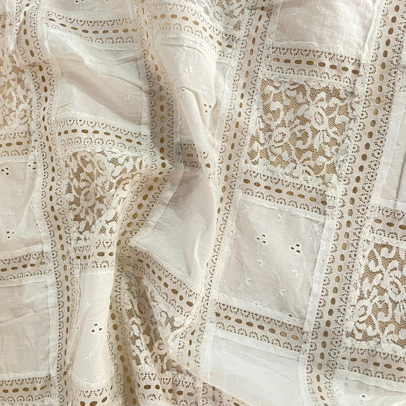 Patchwork Cotton Lace Fabric OSCP472