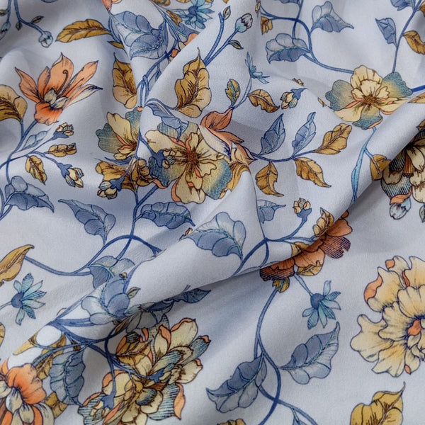 Floral Tribute Print On Sumo Satin SSPS7