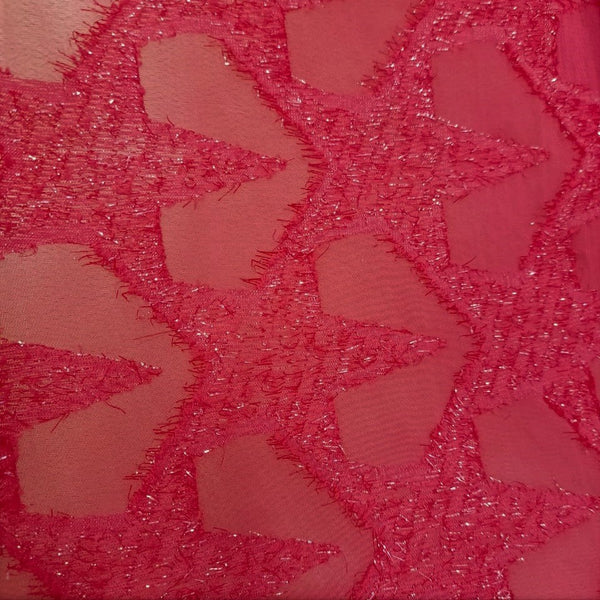 Metallic Jacquard (Star) Dyed Fabric