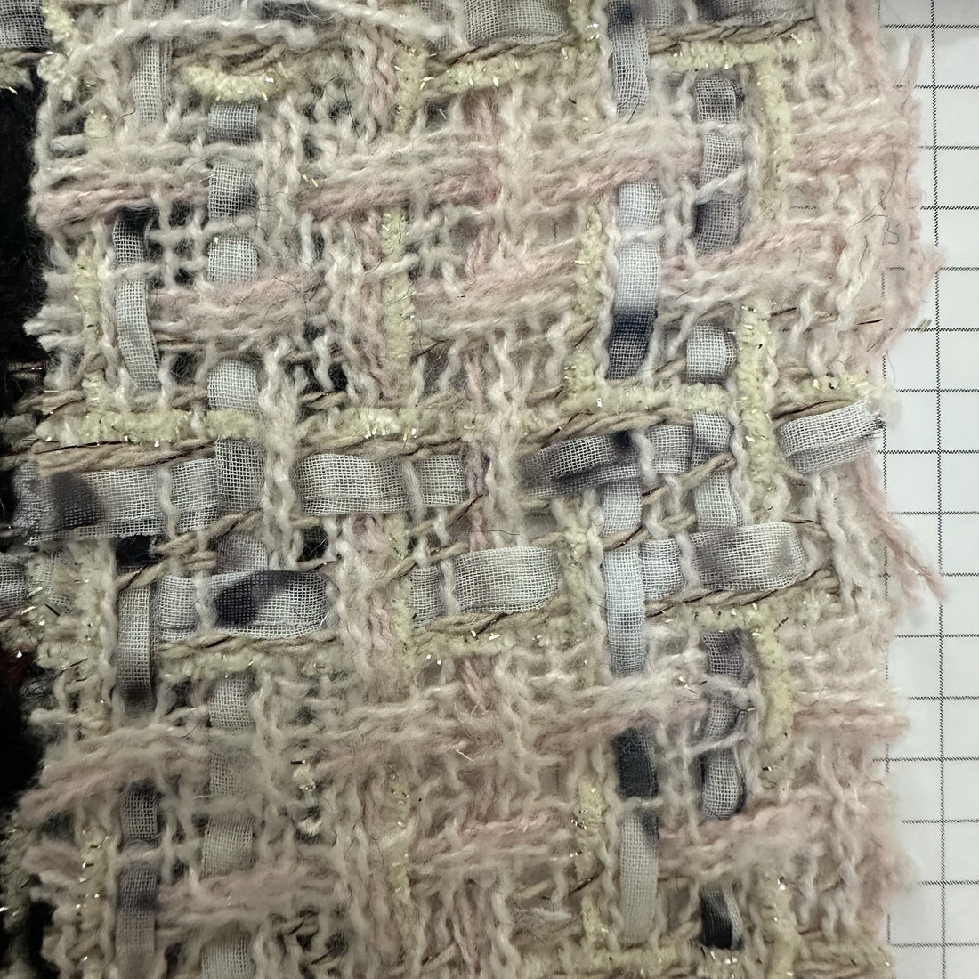 Pastel Ribbon Boucle Tweed