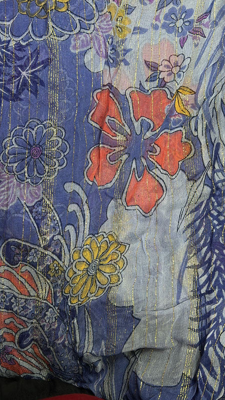 Poly Georggete Lurex Print SFDS189