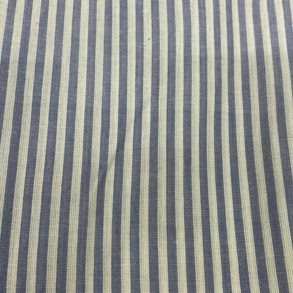 Cotton Black & White Stripe Yarn Dyed Fabric CYDS03