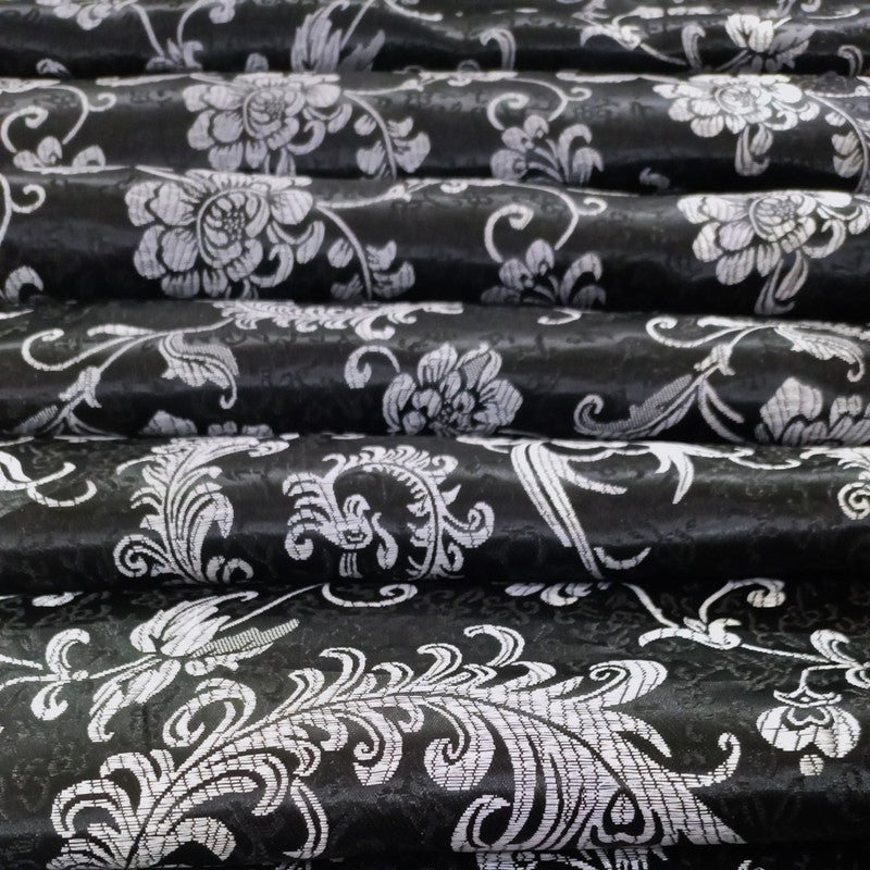 Aqua Print On Chinese Jacquard CJPA12