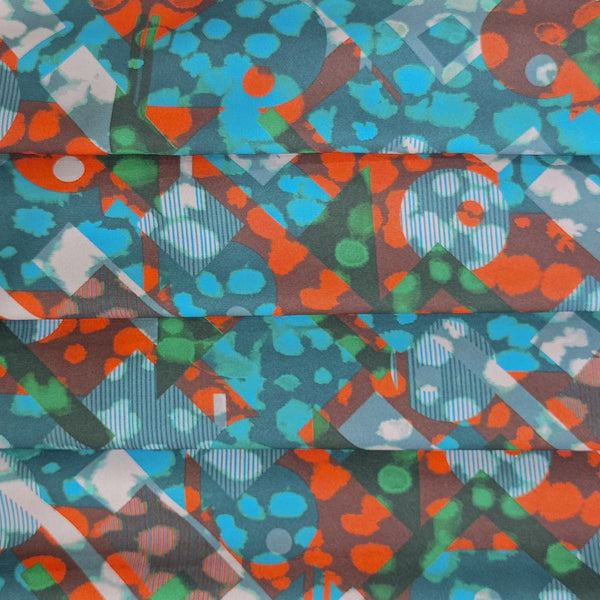 Disco Look Print On Royal Georgette RGPB47