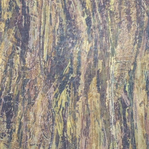 Wooden Print On Silk Georgette SGPS18