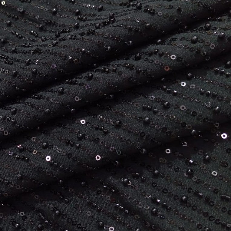 Rainfall Cutdana Fabric