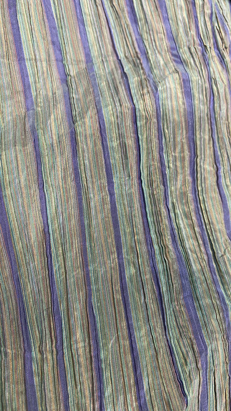 Crinkel Poly Silk Stripe Yarn Dyed SFDS173