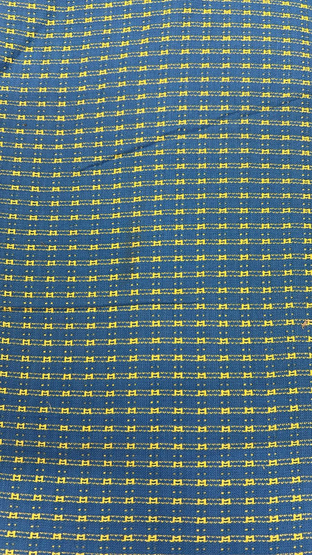 Cotton Dobby Blue Base Yarn Dyed Fabric SFDS85