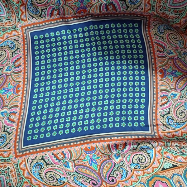 Multi Color Panel Print On Korean Satin KSPS44