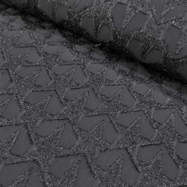 Metallic Jacquard (Star) Dyed Fabric