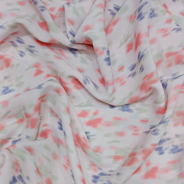 Mini Flower Print On Royal Georgette RGPA71