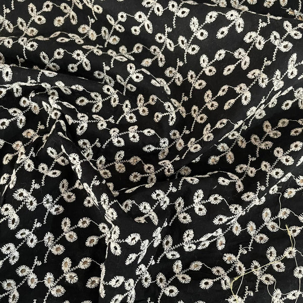 Cotton Embroidered Fabric OSCP632