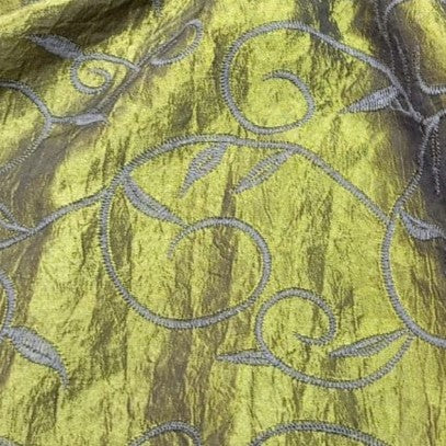 Macroni African Prints On Embroidered Taffeta