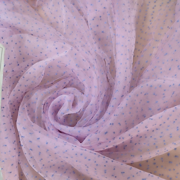 Madonna Organza (Two Tone)(Denim on Powder Pink 6)