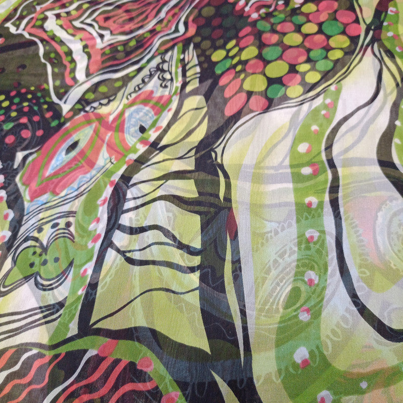 Print On Silk Chiffon SCPS275