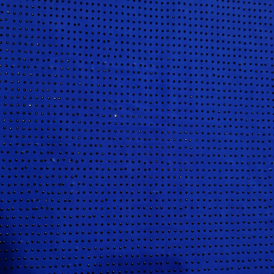 Blue Black Rhinestone Fabric