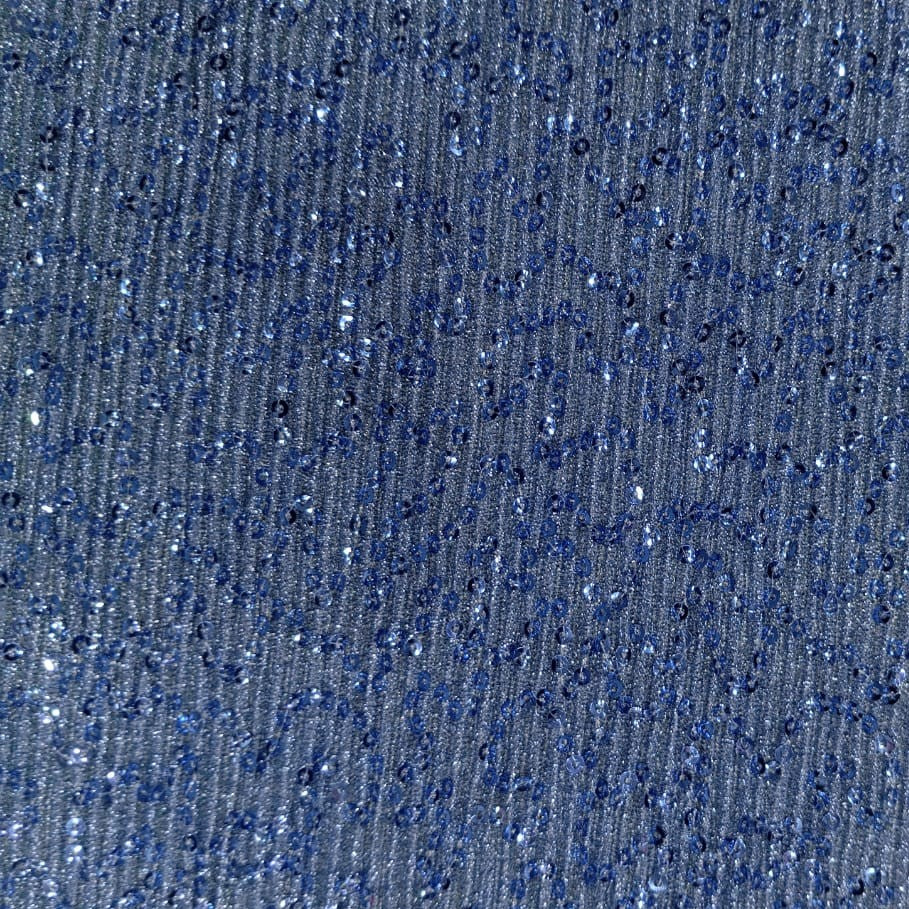 Pleated Sequins Fabric