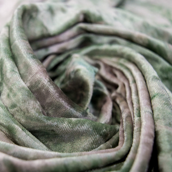 Peachy Moss Tie Dye Velvet