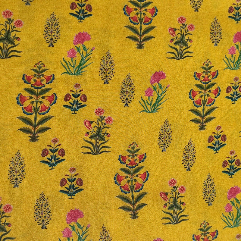 Multi Flowers Print On Parsi Boski PBPS28