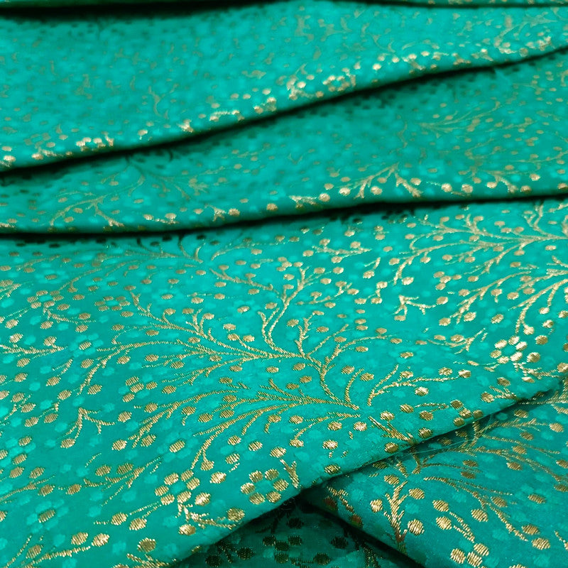 Aqua Print On Chinese Jacquard CJPA01