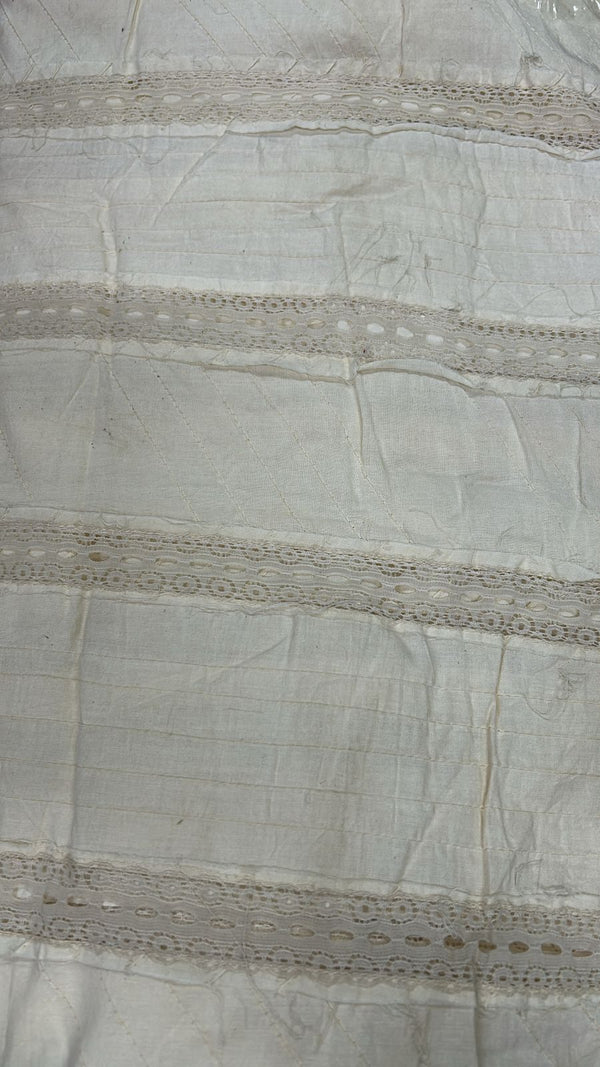 White Cotton Schiffli Embroidery#63