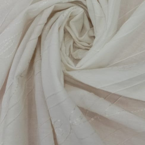 White Cotton Schiffli Embroidery#47