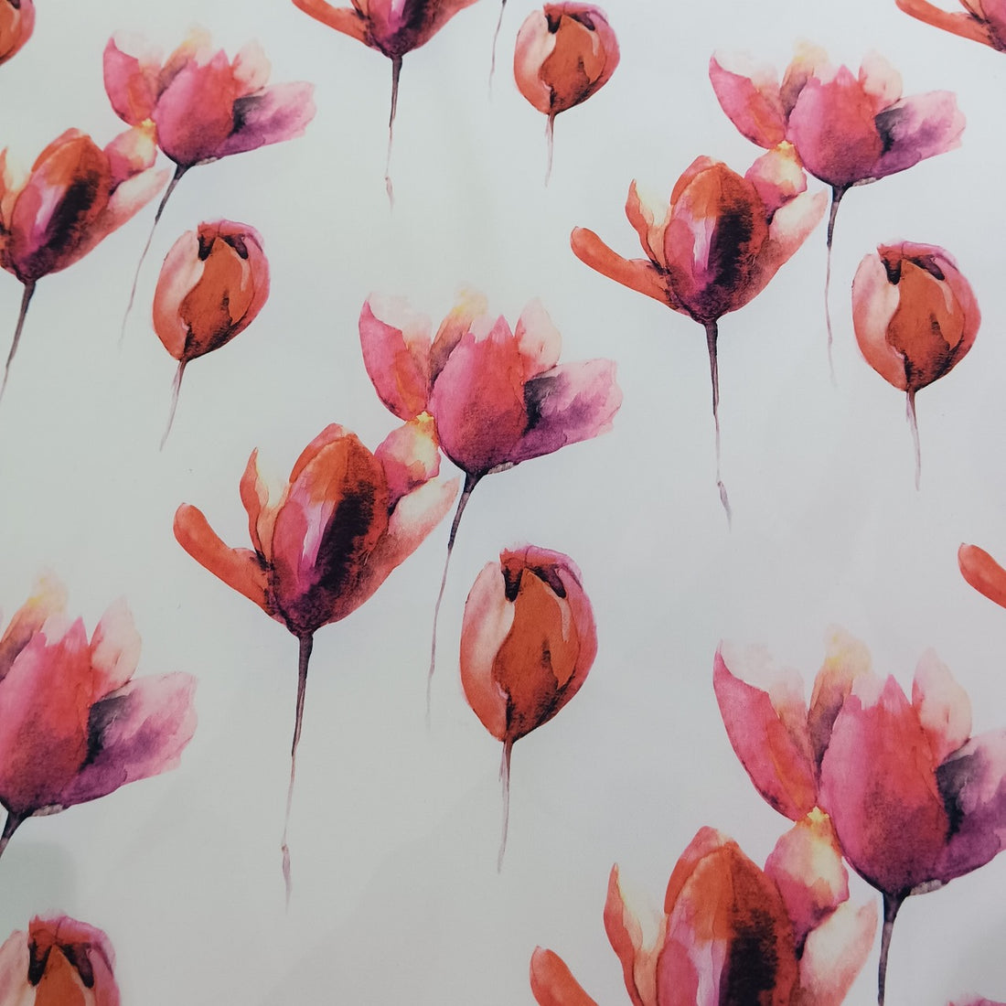 Sakura Flower Print On Banana Crepe-BCPS28