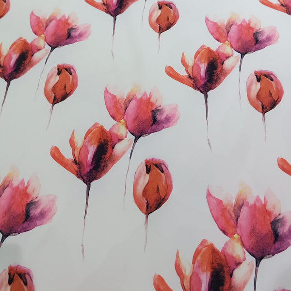 Sakura Flower Print On Banana Crepe-BCPS28