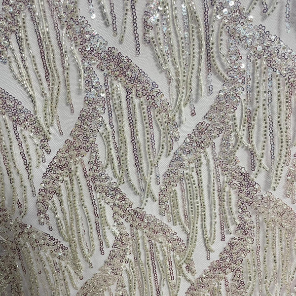 Alaya Beaded Sequins Embroidered Fabric
