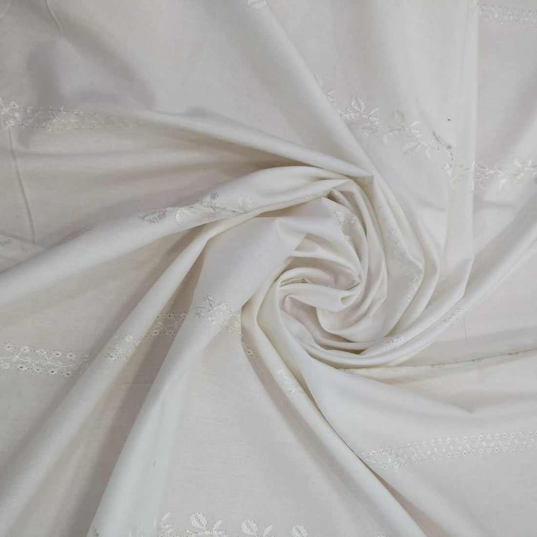 White Cotton Schiffli Embroidery#26
