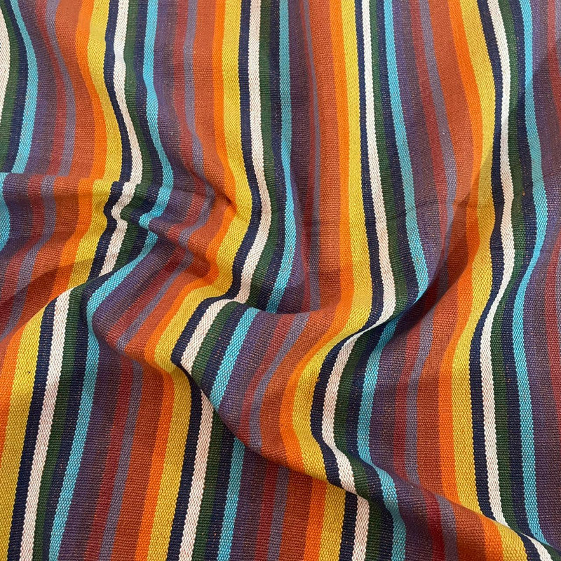 Cotton Multicolor Stripe Fabric OSCP494