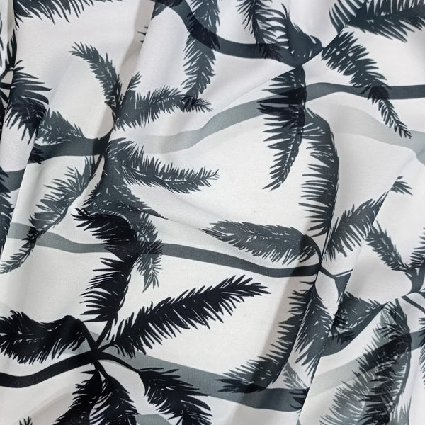 Palm Tree  Print On Royal Georgette RGPL41