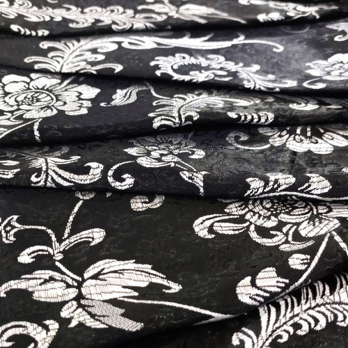 Aqua Print On Chinese Jacquard CJPA12