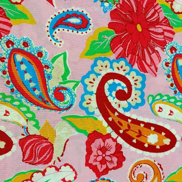 Multi Colour Paisley Flower Parsi Boski Print PBPS54