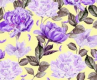 Green Base Blue Flower Print On Royal Georgette RGPA64
