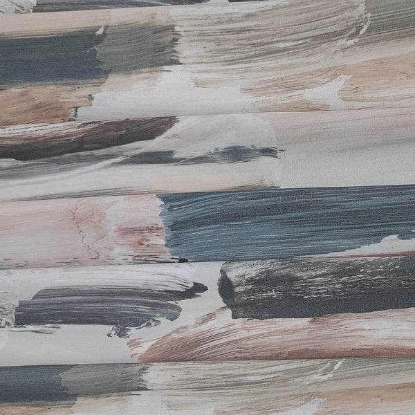 Brush Artwork Print On Royal Georgette RGPB83