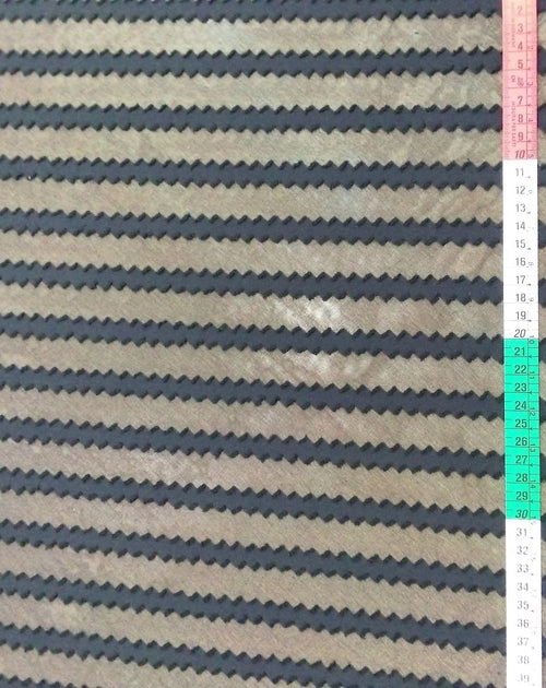 Clip Jacquard Dyed Fabric(Stripes, Black)