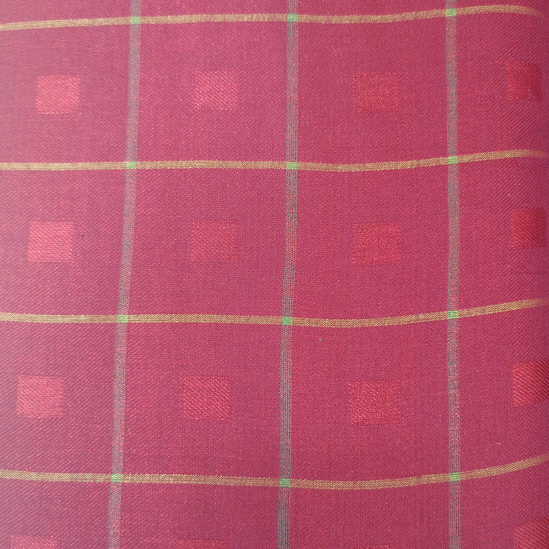 Cotton Lurex Check Yarn Dyed NTCS08