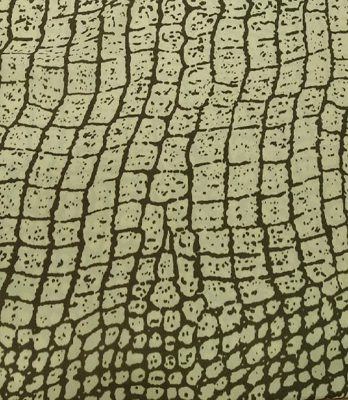Grey Desert Print On Korean Satin-KSPS57