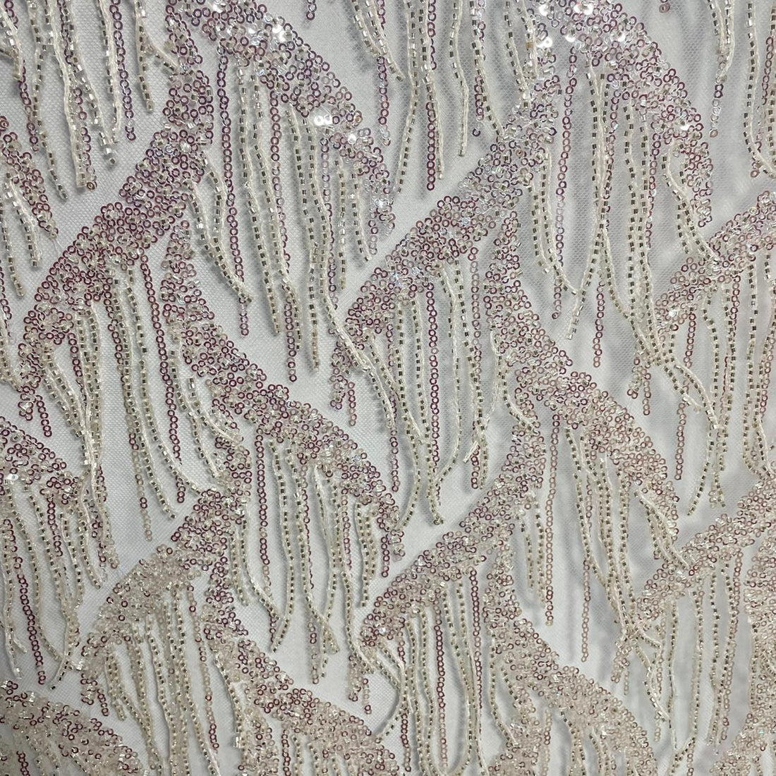 Alaya Beaded Sequins Embroidered Fabric