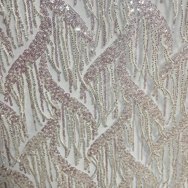 Alaya Beaded Sequins Embroidered Fabric