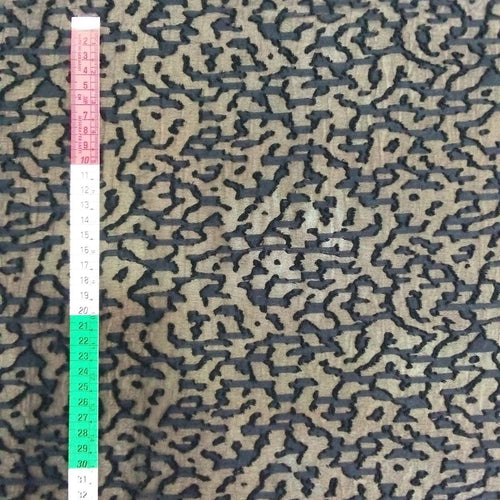 Clip Jacquard Dyed Fabric (Abstract, Black)