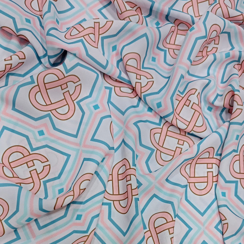 Geometrical Print On Royal Georgette RGPA72
