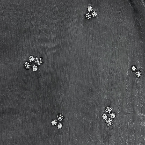 Floral Beaded Organza