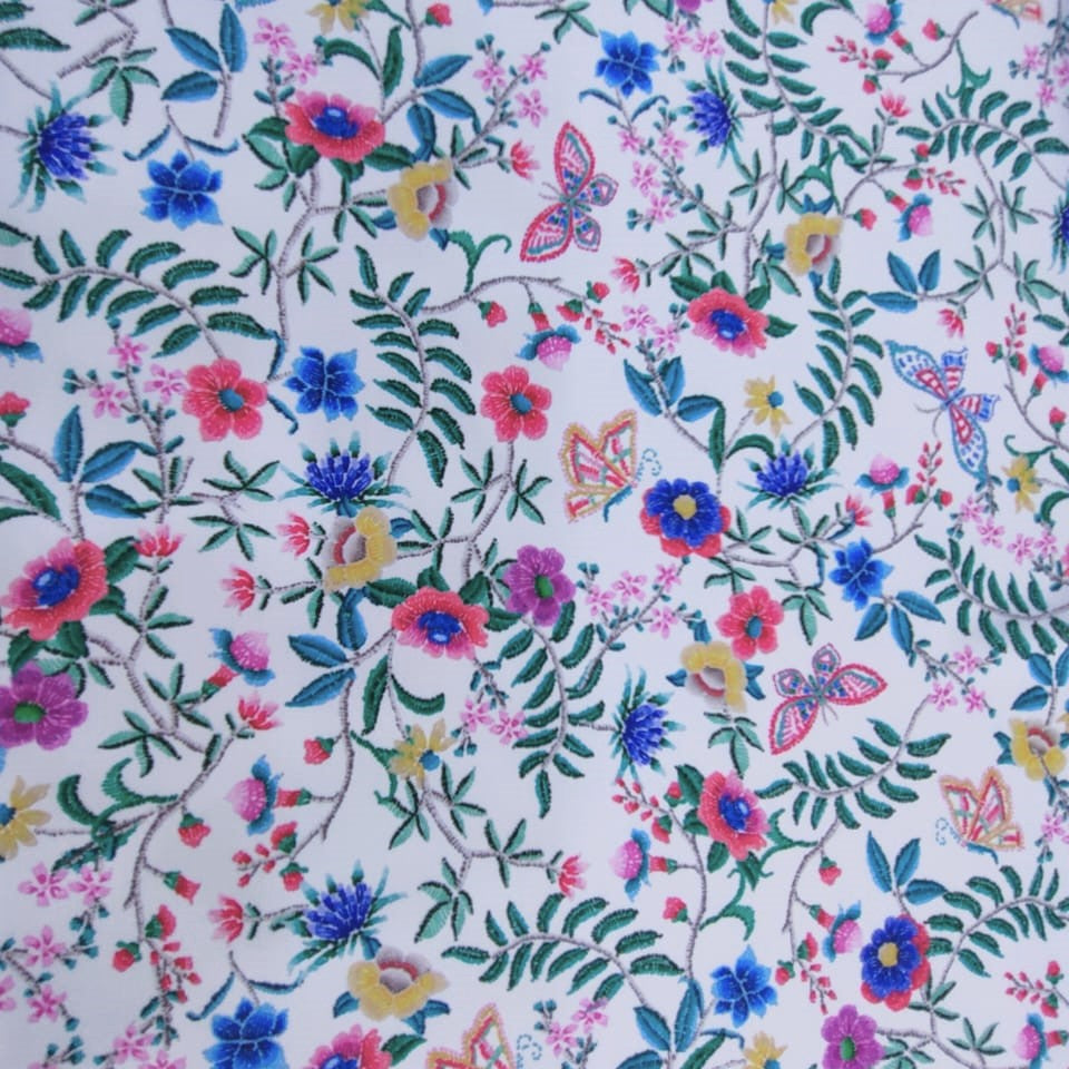 Hello Summer Print On Royal Georgette RGPS09