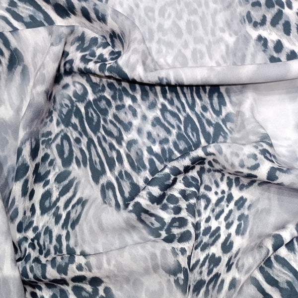 Zebra Leopard Print On Royal Georgette  RGPS33